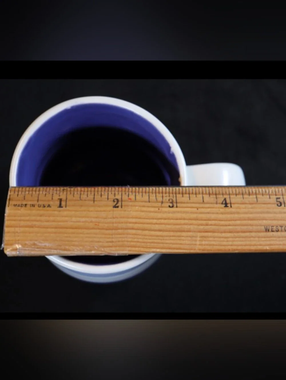 Pfalzgraff Rio Cream & Blue Striped Bands Stoneware Coffee/Tea Mug
